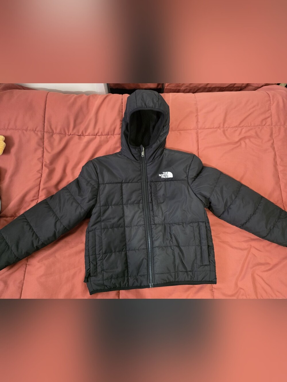 The North Face Kids' Black Hooded Insulated Jacket